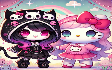 kuromi:fox5ydxdt58= hello kitty